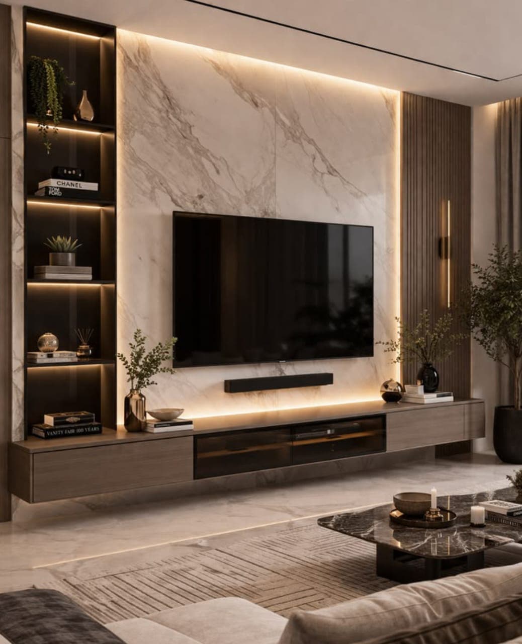 Spacious Living Room Design